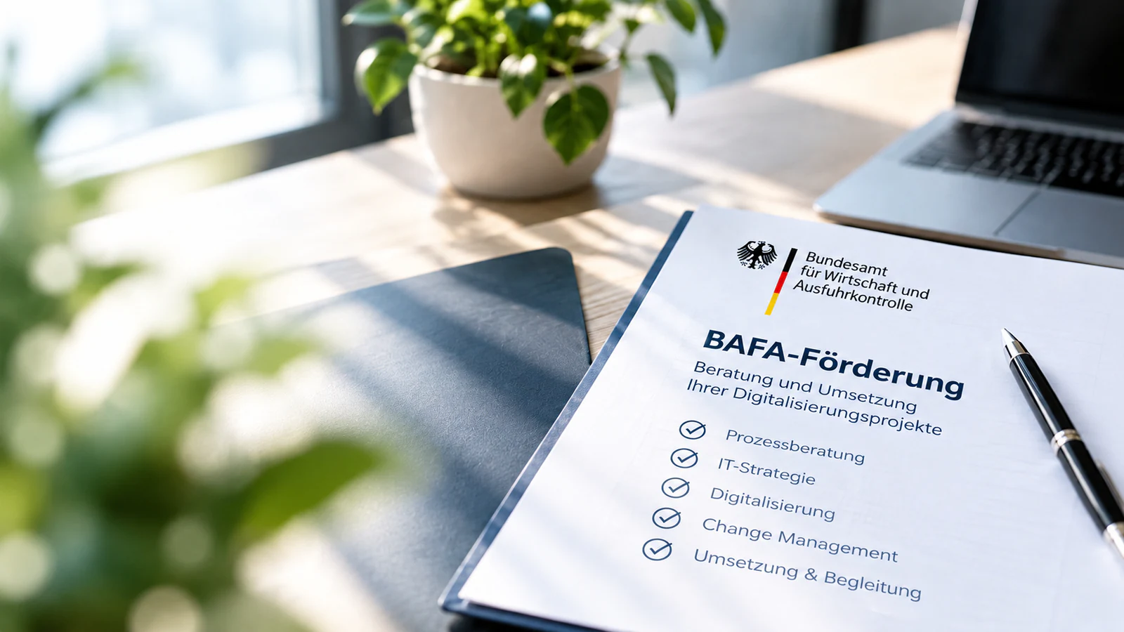 Unterlagen zur BAFA-Förderung für Unternehmensberatung